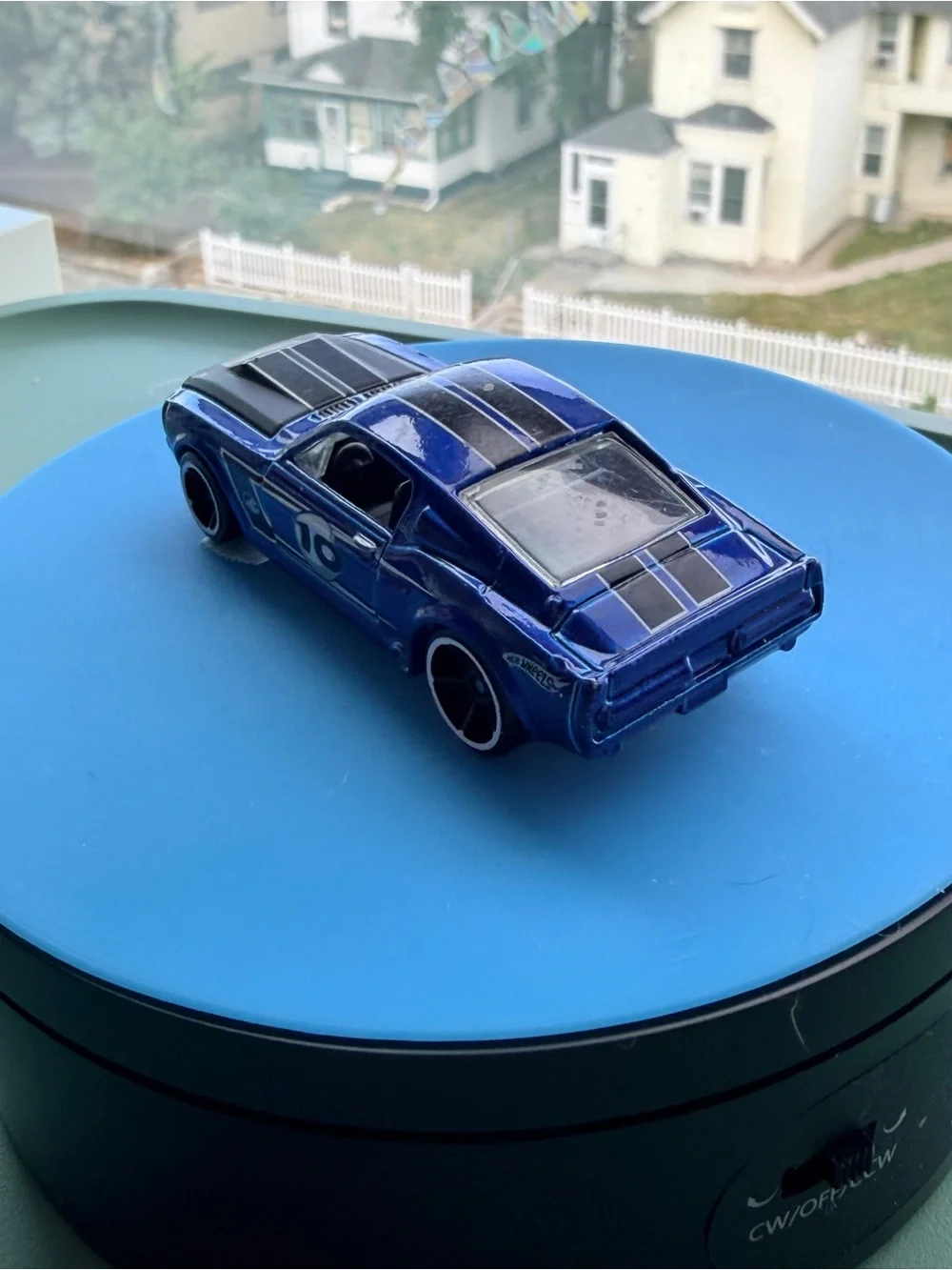 Hot Wheels bright blue